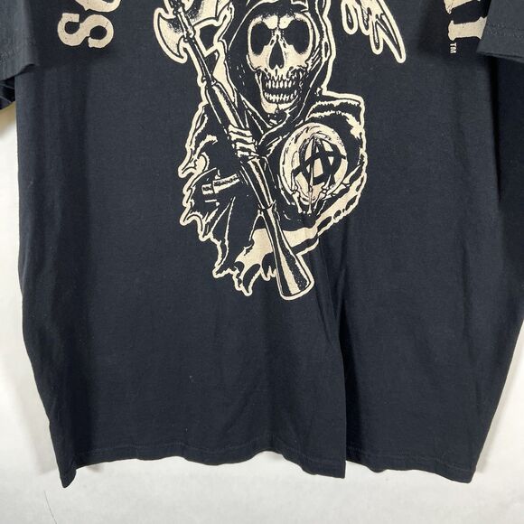 Sons Of Anarchy 2012 T Shirt Mens Size XL Black Grim Reaper Graphic Motorcyle - Picture 3 of 9
